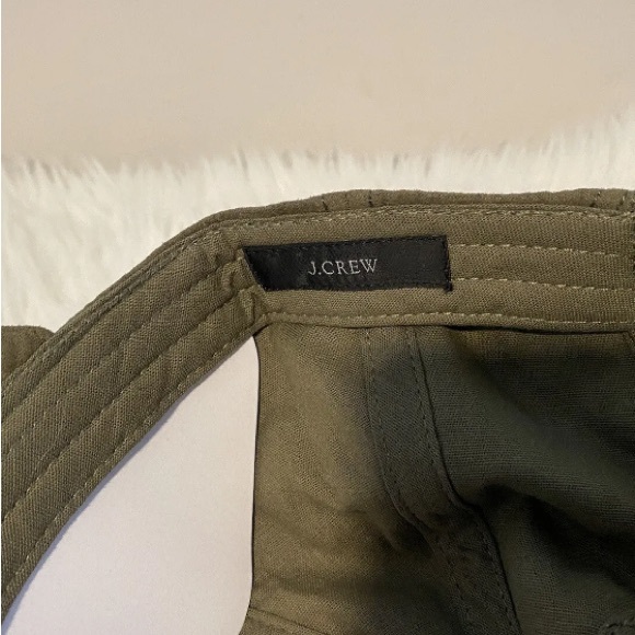 $59.50 JCrew Faux Suede Adjustable Warm Bayleaf Olive Green Baseball Cap Hat NEW - Picture 6 of 9